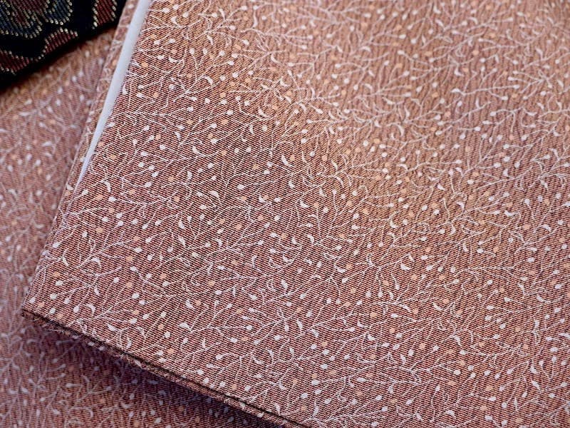 専用　未使用　江戸小紋（蔓花文）裄64,5　正絹美品