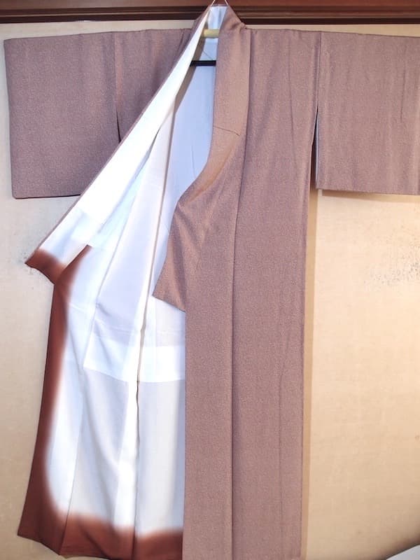 専用　未使用　江戸小紋（蔓花文）裄64,5　正絹美品