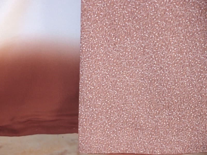 専用　未使用　江戸小紋（蔓花文）裄64,5　正絹美品