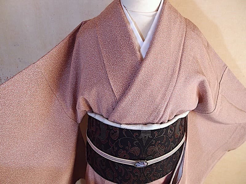 専用　未使用　江戸小紋（蔓花文）裄64,5　正絹美品