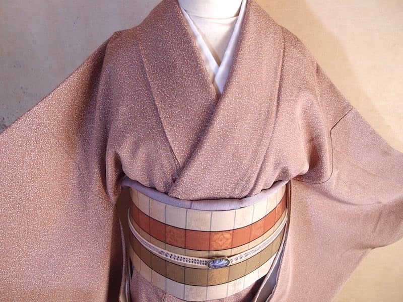 専用　未使用　江戸小紋（蔓花文）裄64,5　正絹美品