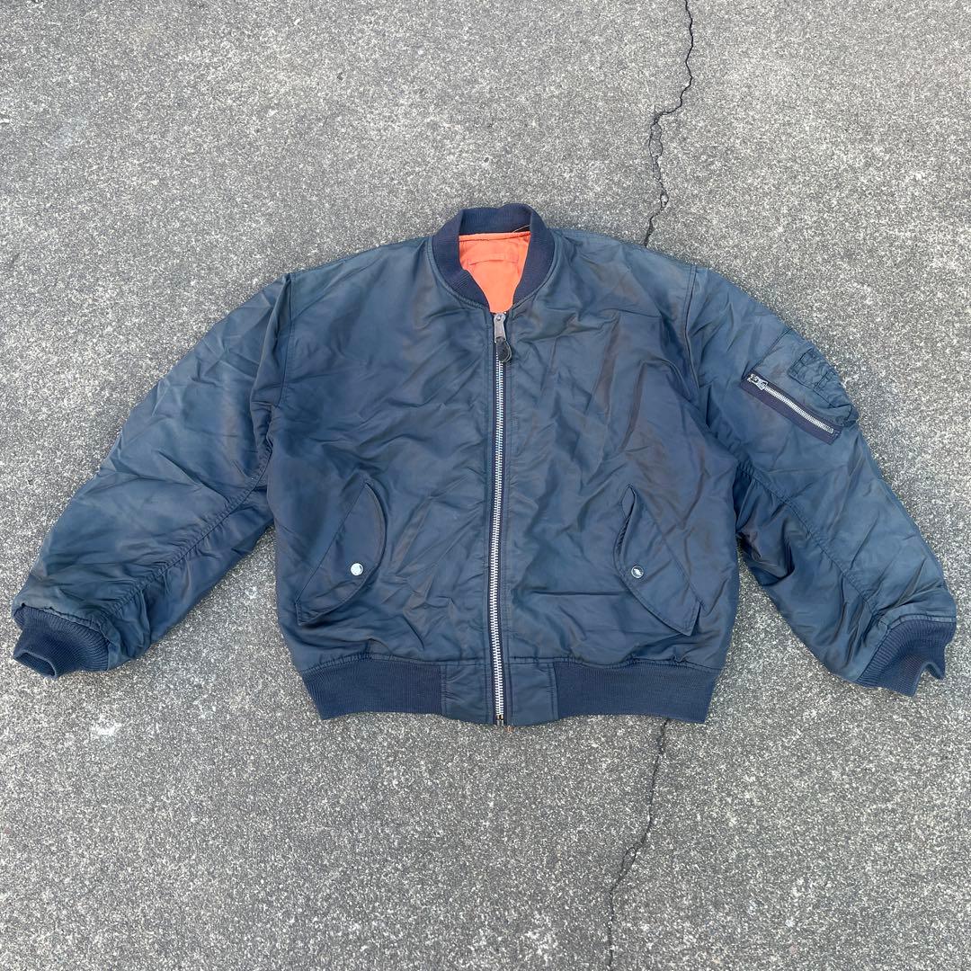 フライトジャケット MA-1 玉虫色 グリーン ネイビー