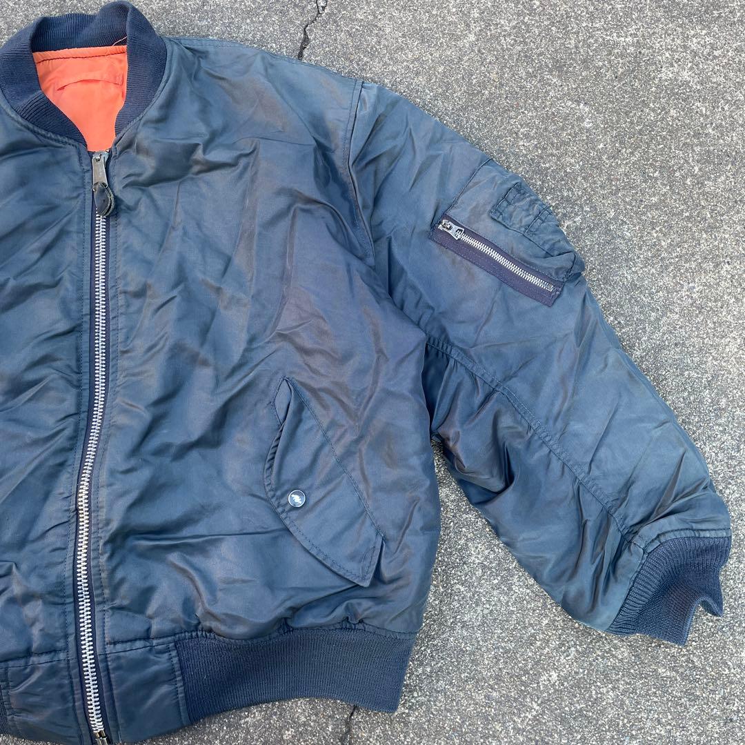 フライトジャケット MA-1 玉虫色 グリーン ネイビー