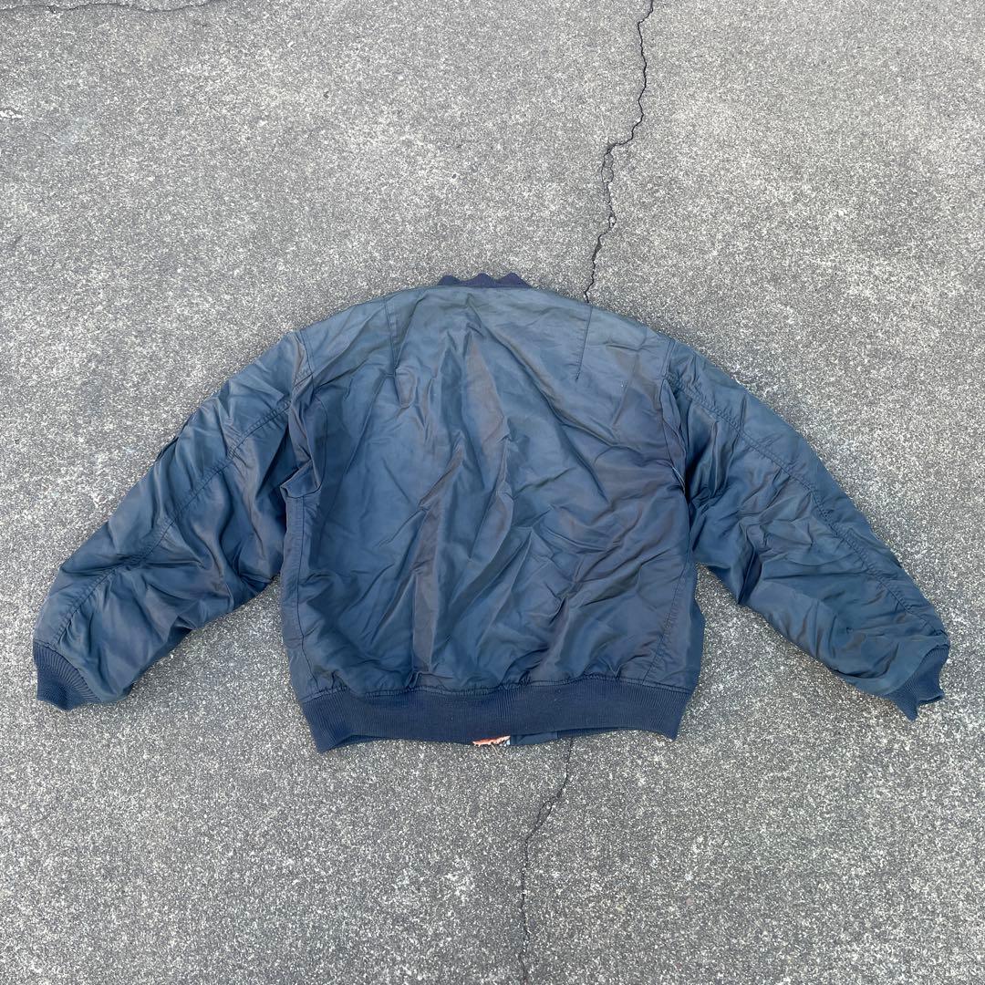 フライトジャケット MA-1 玉虫色 グリーン ネイビー