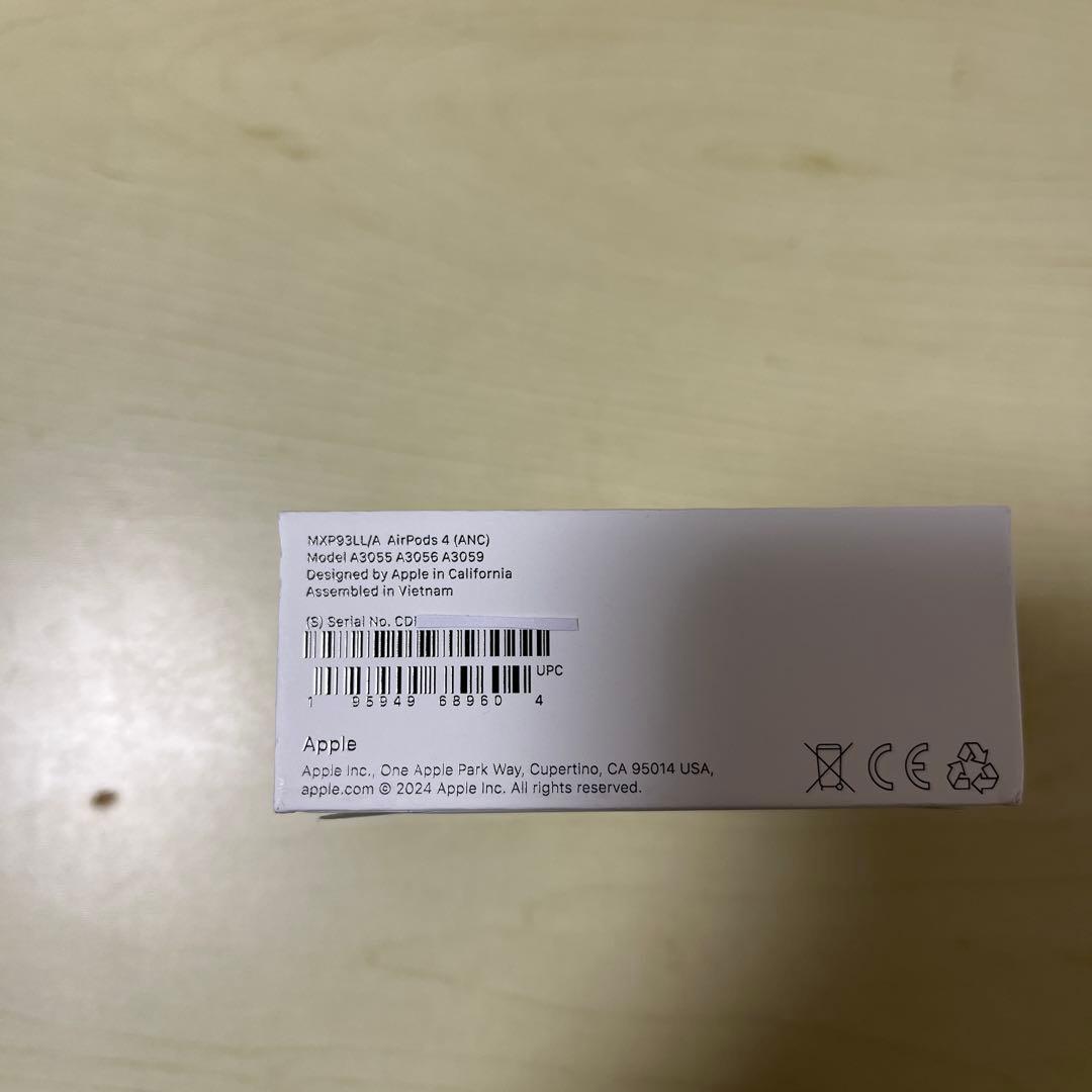 AirPods (第4世代) アクティブノイズキャンセリング