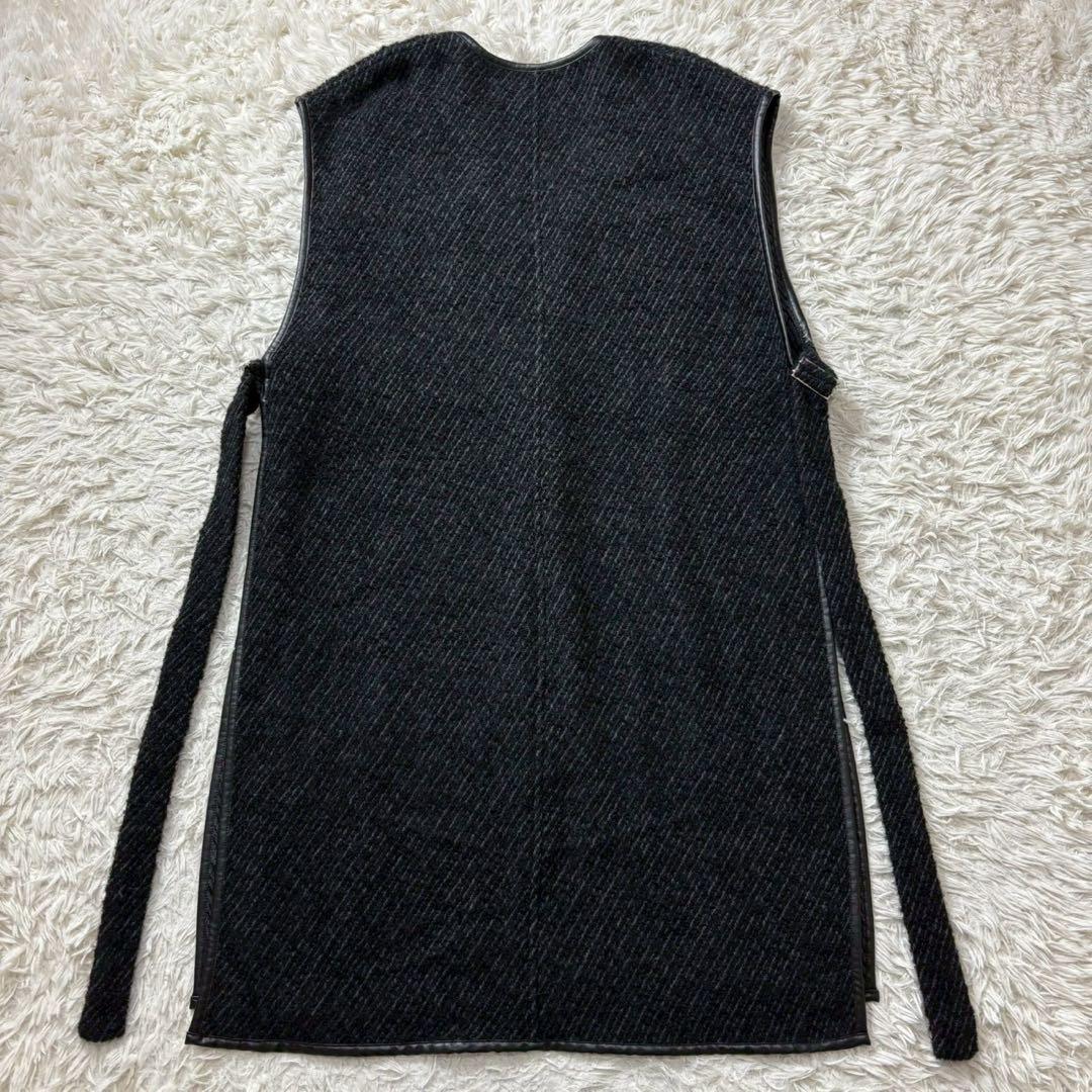 【美品】MAISON SPECIAL レイヤードジレコート　黒