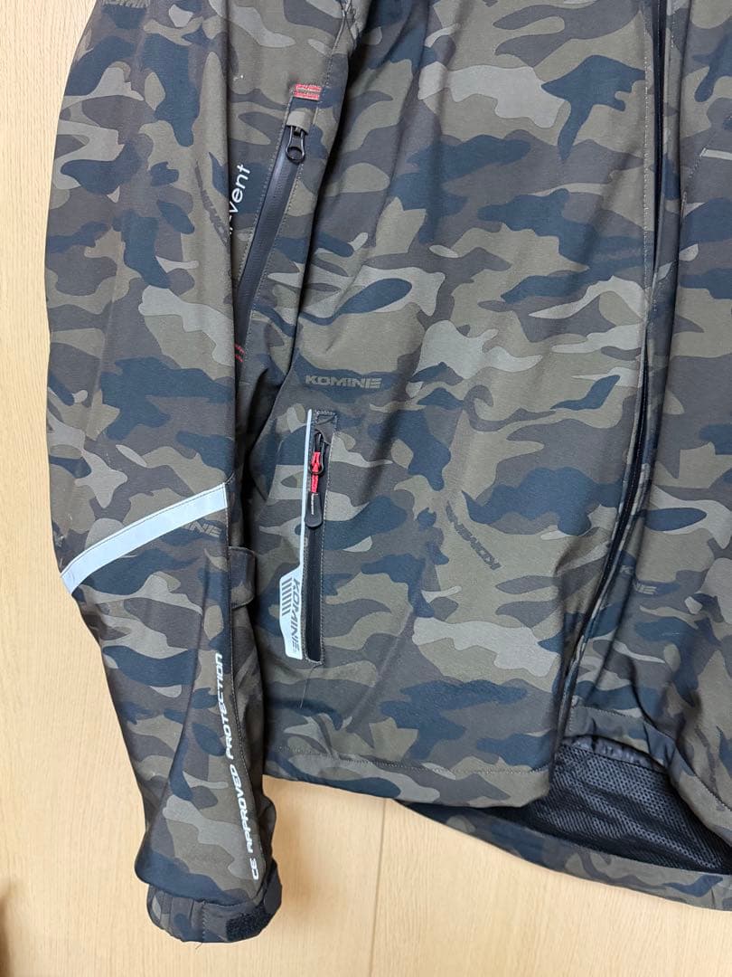 美品 コミネバイク用 ジャケット プロテクトソフトシェルウィンターパーカー5XL