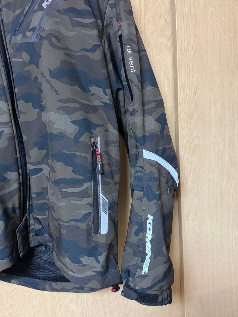 美品 コミネバイク用 ジャケット プロテクトソフトシェルウィンターパーカー5XL