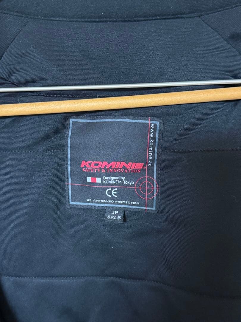美品 コミネバイク用 ジャケット プロテクトソフトシェルウィンターパーカー5XL
