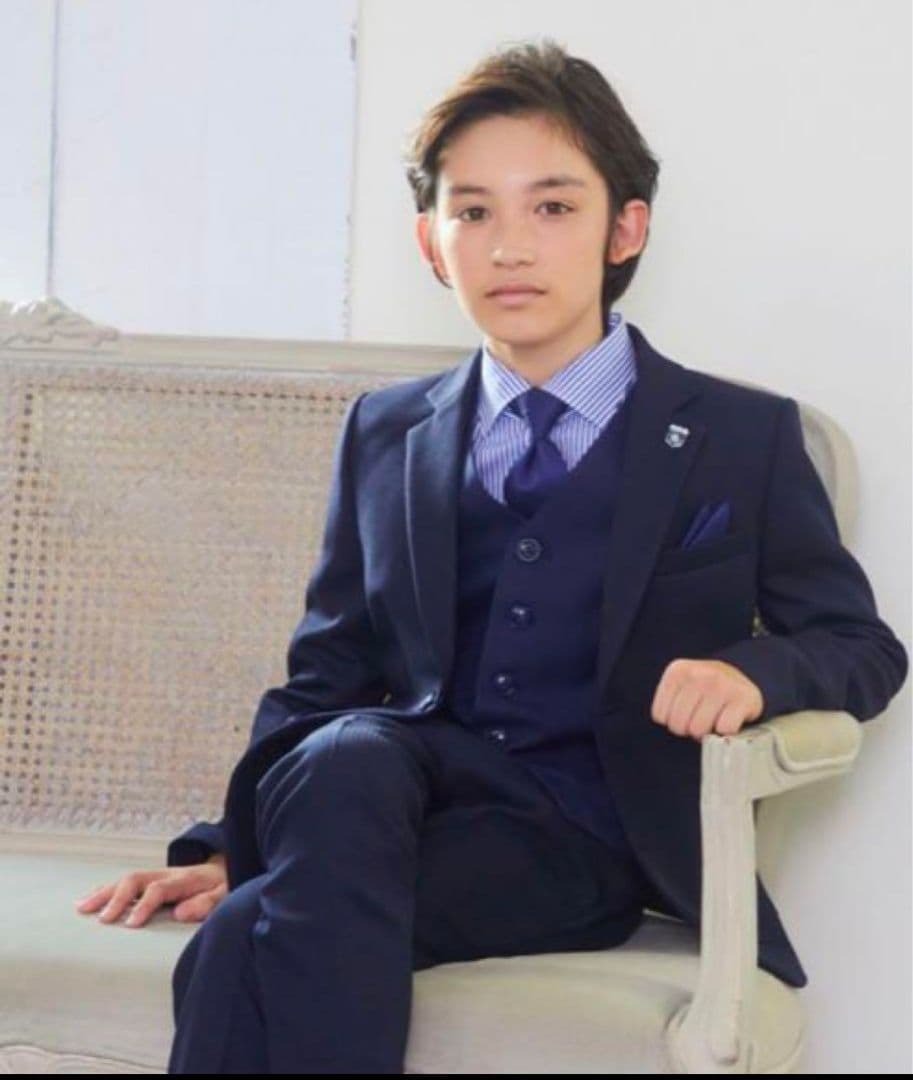 CHOPINショパン スリーピーススーツ　ネイビー170