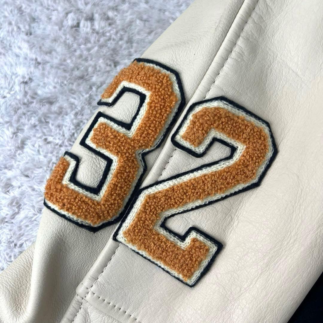 【激レア】CONVERSE コンバース スタジャン M 袖レザー切り替え　M