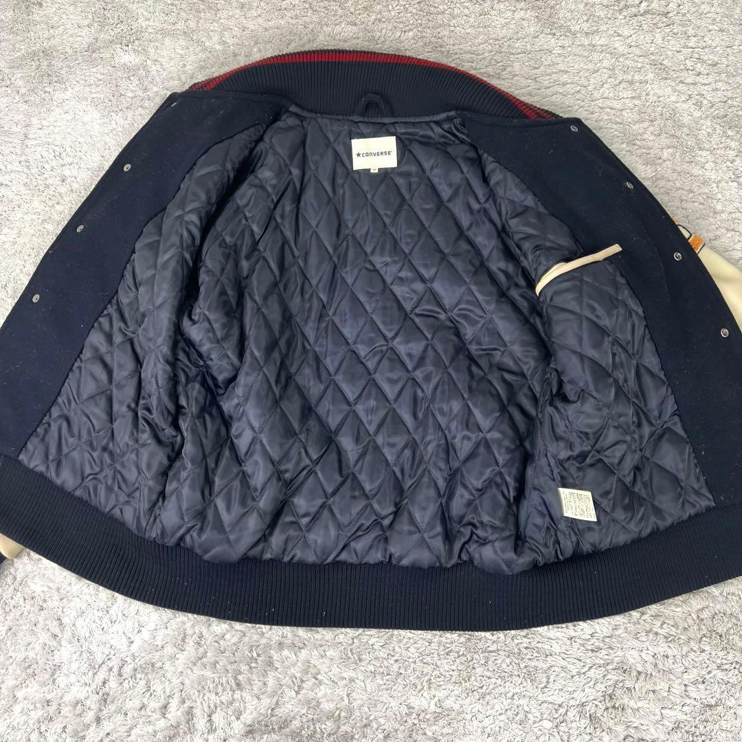 【激レア】CONVERSE コンバース スタジャン M 袖レザー切り替え　M