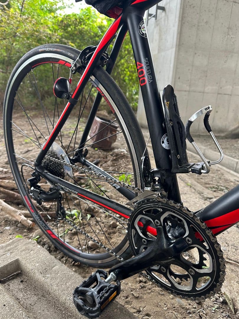 MERIDA ロードバイク ブラック/レッド 700C