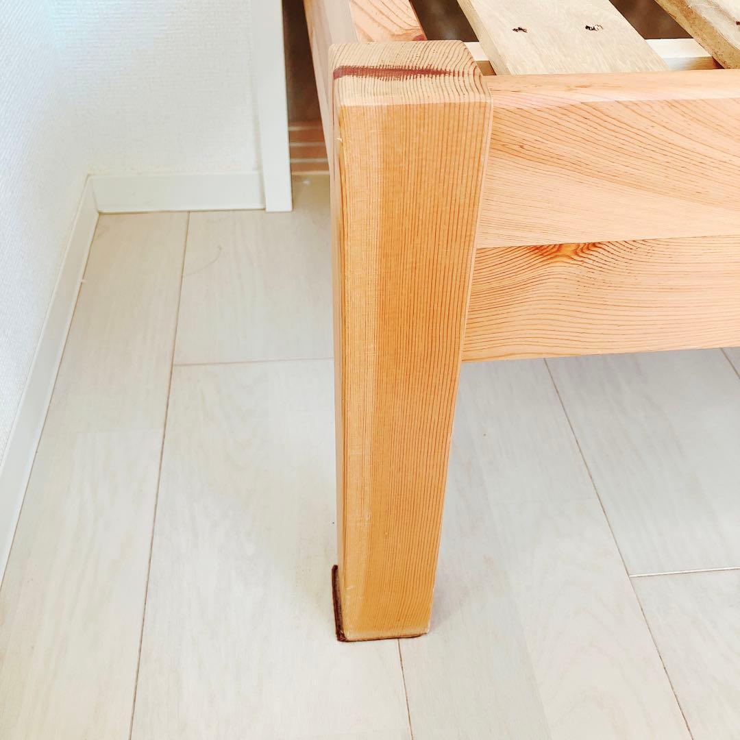 11/22迄出品　無印良品　MUJI シングルベッド　フレーム　木製　パイン材