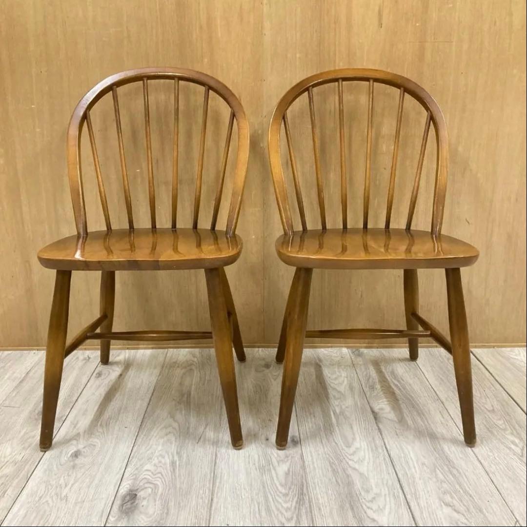 【飛騨産業】キツツキ　ダイニングチェア　椅子　木製 2脚セット