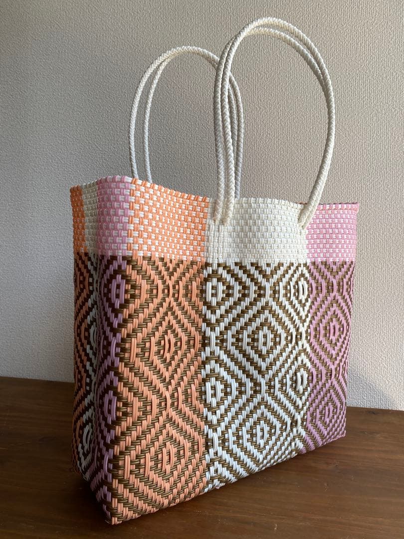 #G19-L1-Lサイズ　メキシコ　オアハカ　メルカドバッグ