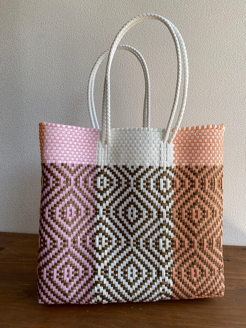 #G19-L1-Lサイズ　メキシコ　オアハカ　メルカドバッグ