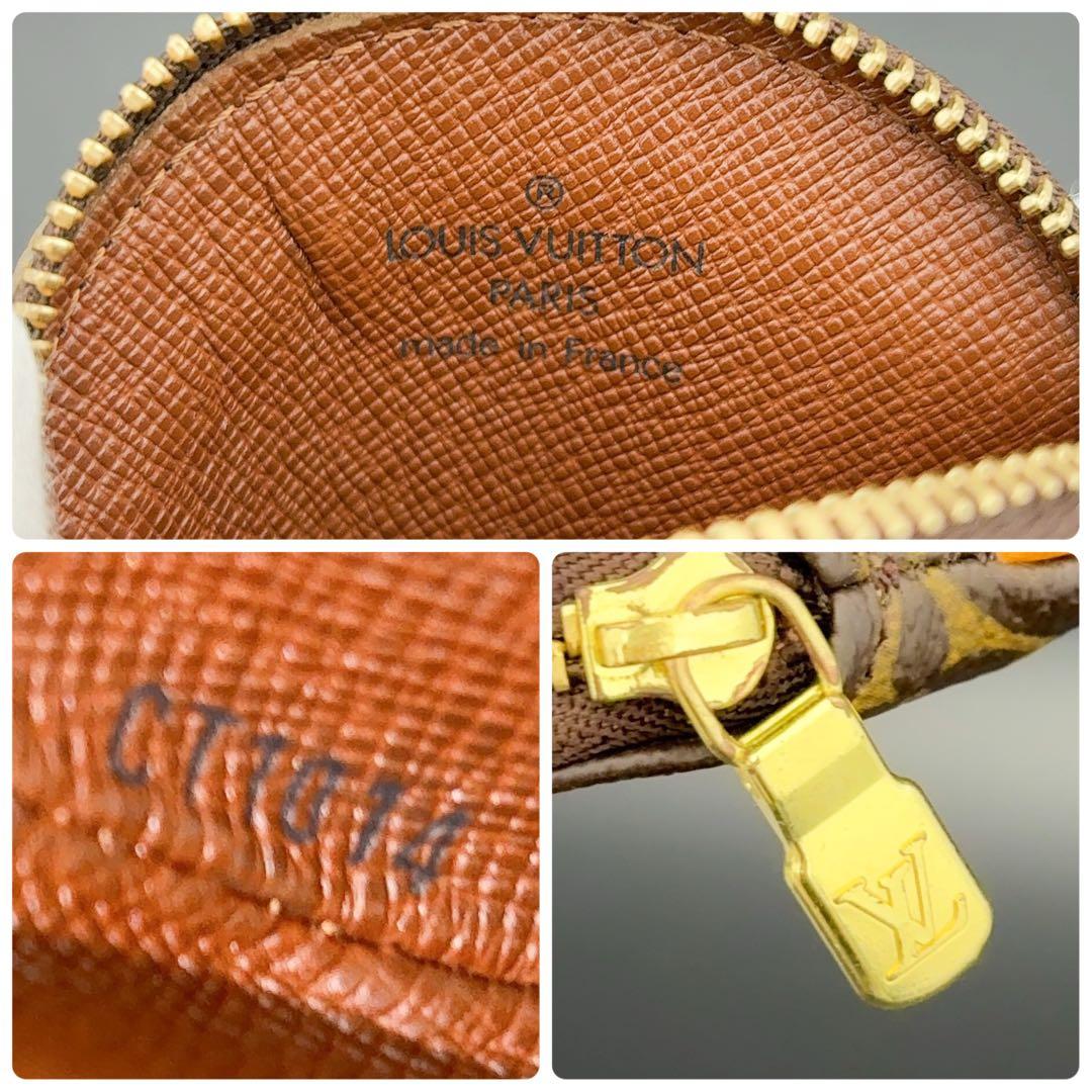 特上美品★ルイヴィトン モノグラム ポルト モネ ロン ケース 小銭入れ