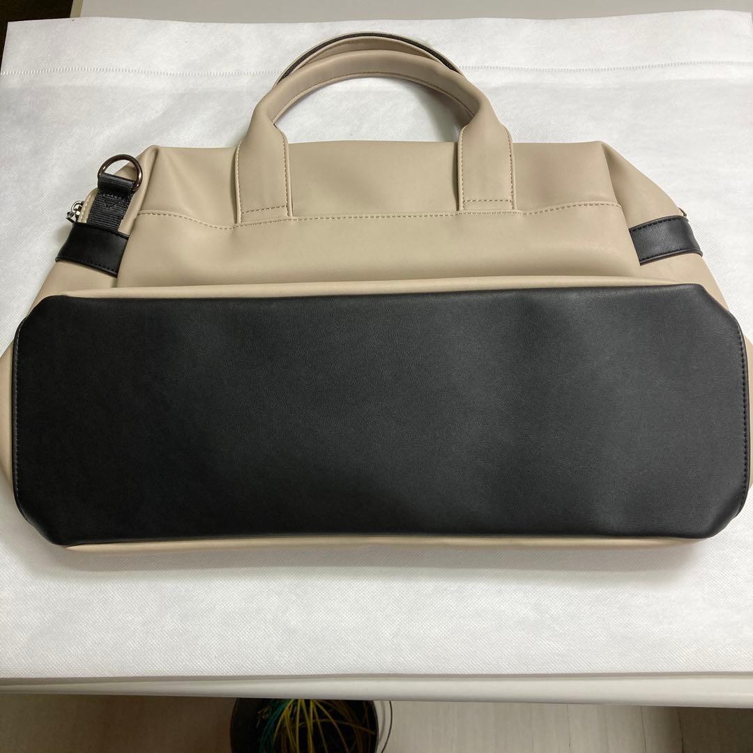 Lexus ✖︎admiralボストンバック合成皮革 バッグ ベージュ/ブラック