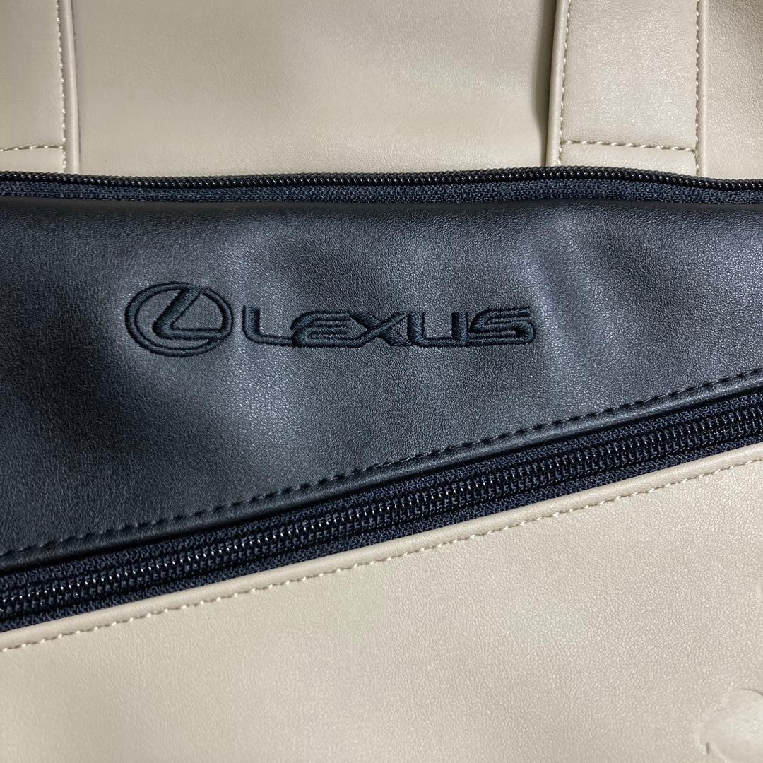 Lexus ✖︎admiralボストンバック合成皮革 バッグ ベージュ/ブラック