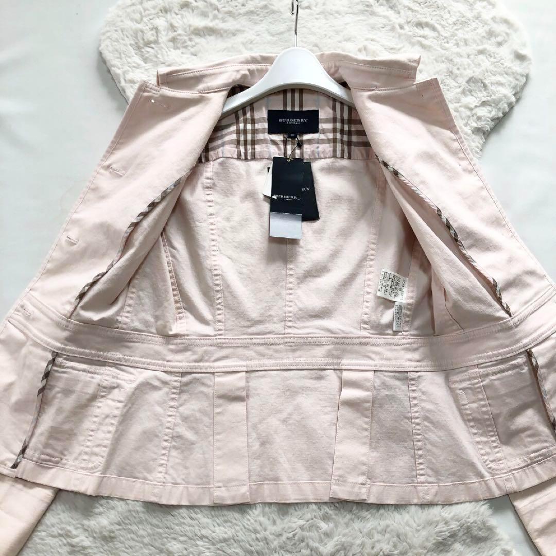 未使用*BURBERRY*バーバリーロンドン デニムジャケット ノバチェック38