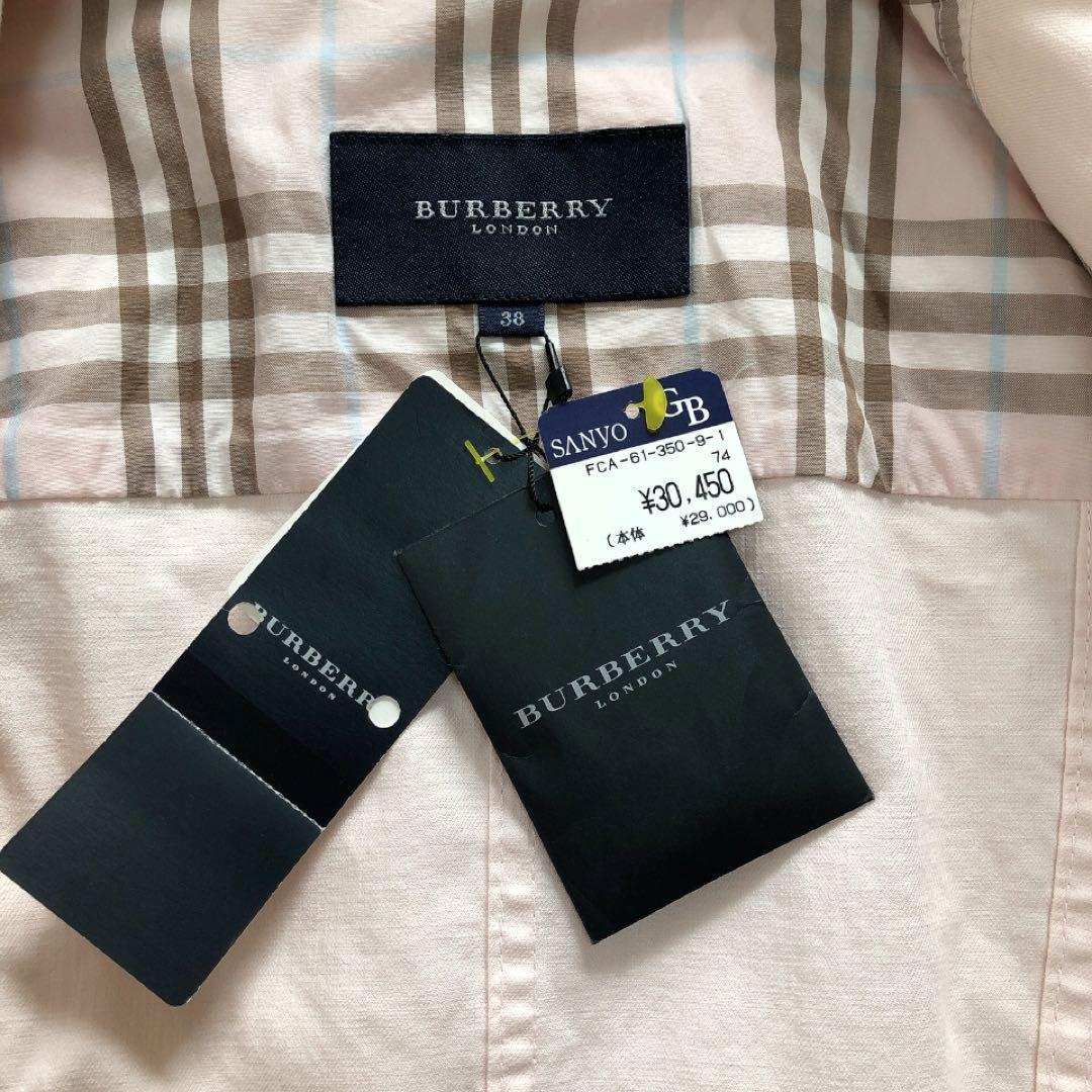 未使用*BURBERRY*バーバリーロンドン デニムジャケット ノバチェック38