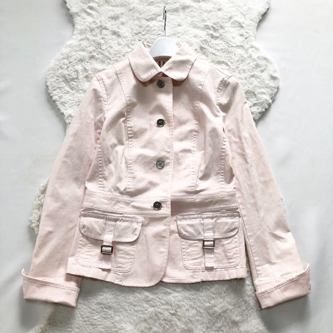 未使用*BURBERRY*バーバリーロンドン デニムジャケット ノバチェック38