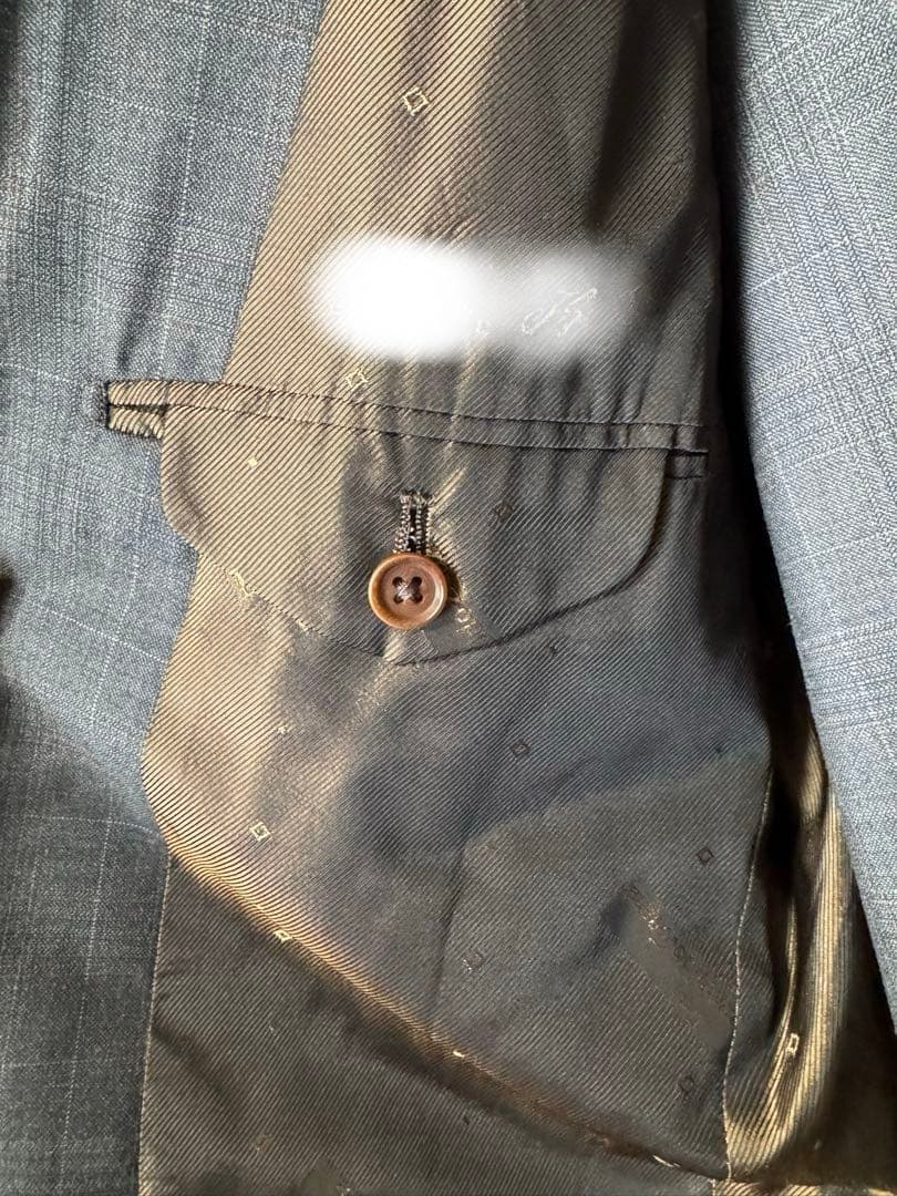 Ermenegildo Zegna グレー×ブラウンビジネススーツ　スリーピース