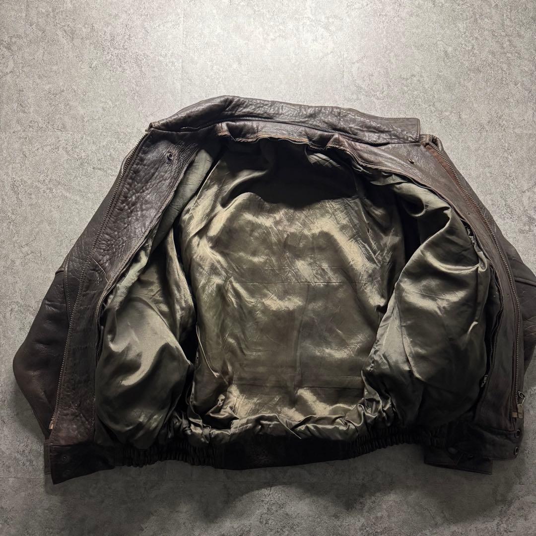 【90s vintage】フライトジャケット　L A-2 シープスキン　裏ボア