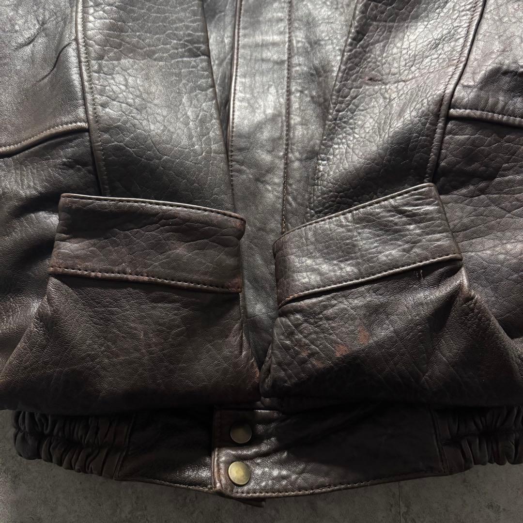 【90s vintage】フライトジャケット　L A-2 シープスキン　裏ボア