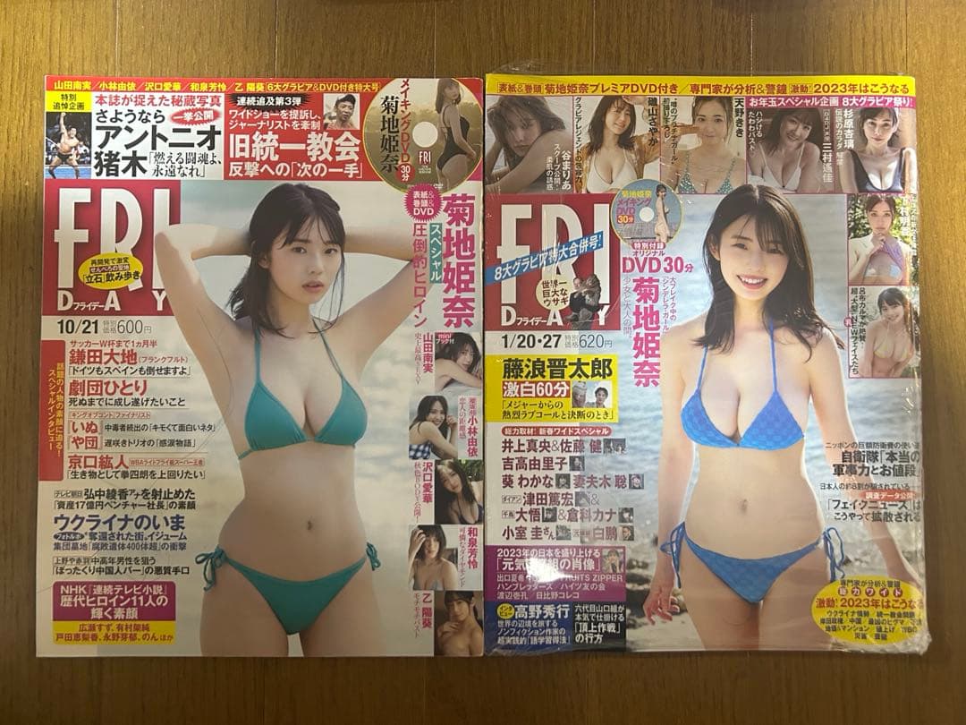 【菊地姫奈さん永久保存版】フライデー&フライデーGOLD12冊コンプリートBOX