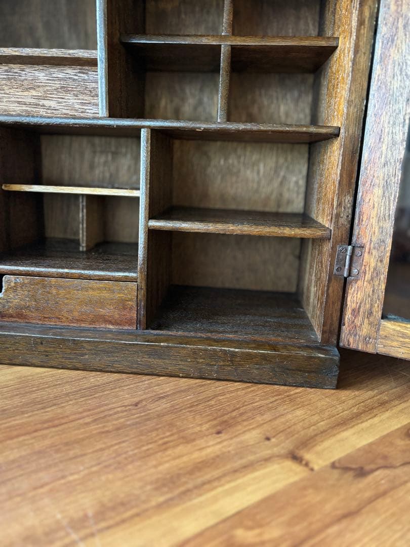 な*な様 古道具　アンティーク　卓上　ガラスキャビネット