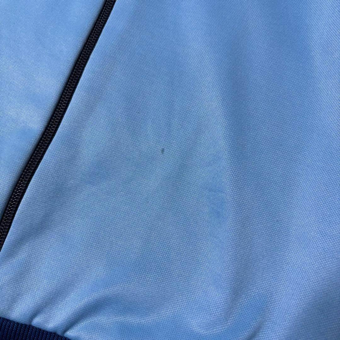 アディダス 80s ビンテージ　トラックジャケット トレフォイルロゴ　水色