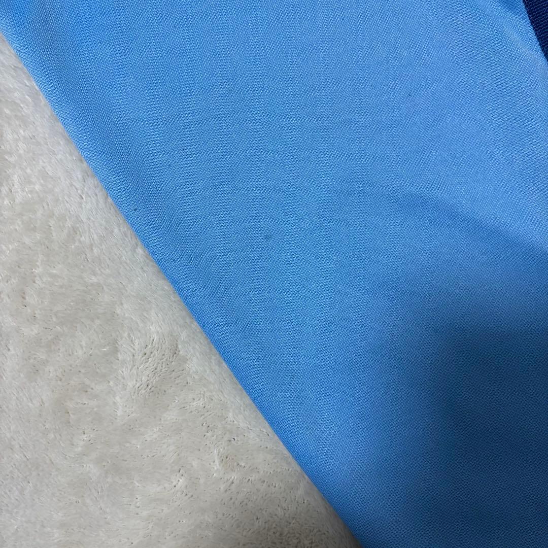 アディダス 80s ビンテージ　トラックジャケット トレフォイルロゴ　水色