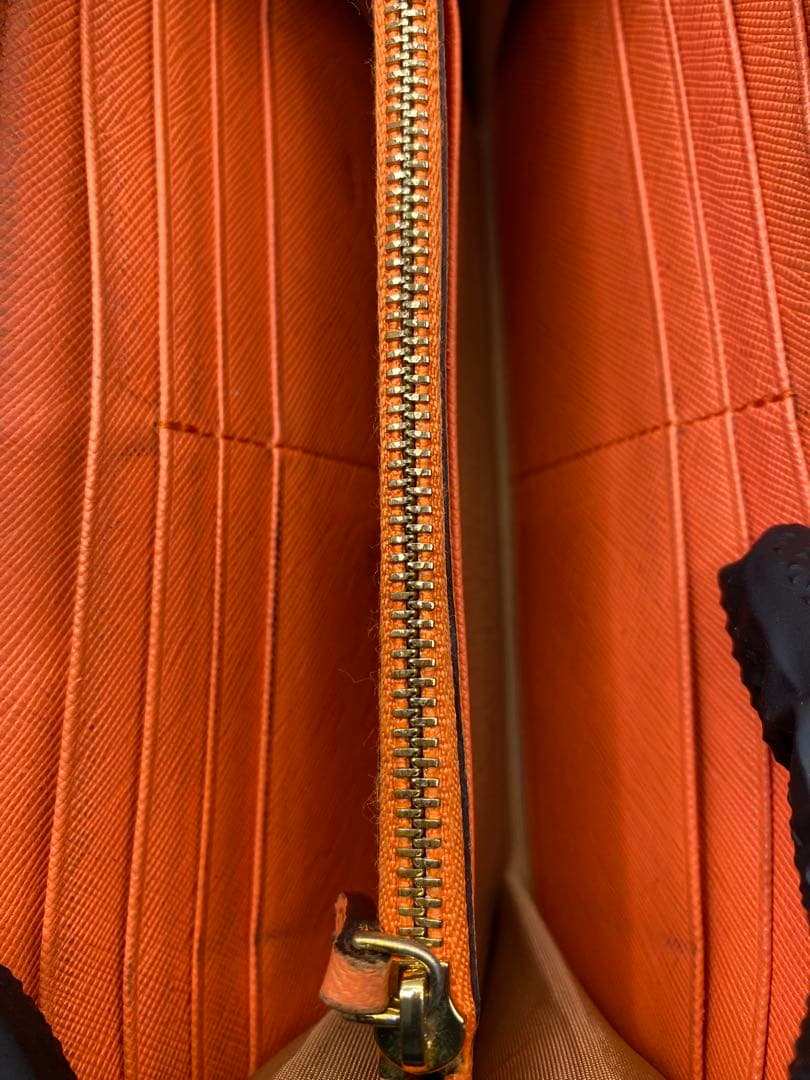 MCM ロゴプリント 長財布 ブラウン