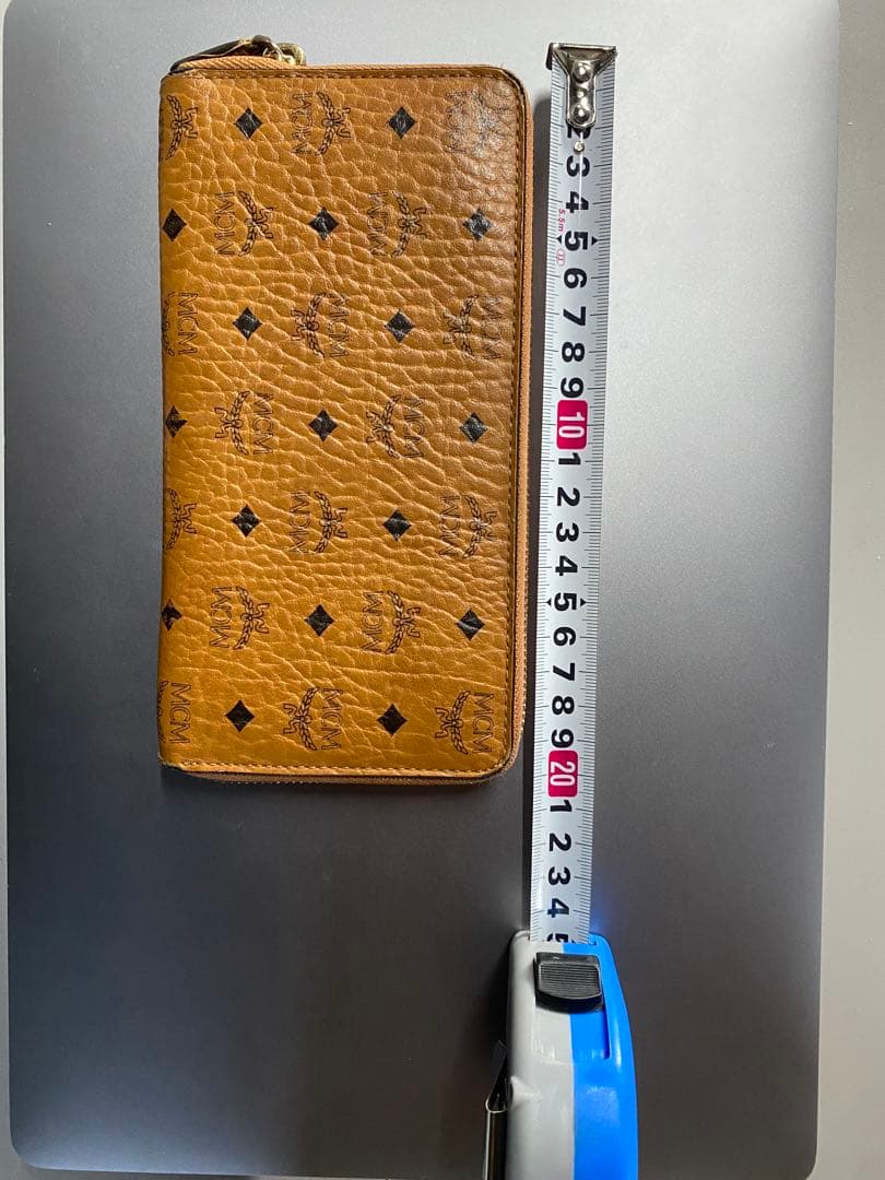 MCM ロゴプリント 長財布 ブラウン