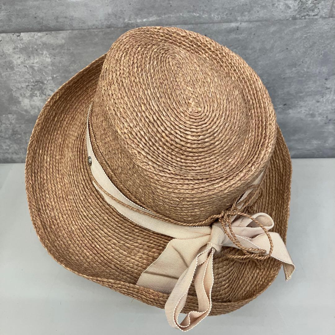 ヘレンカミンスキー 麦わら帽子 ラフィアハット ハット 帽子 リボン 小物