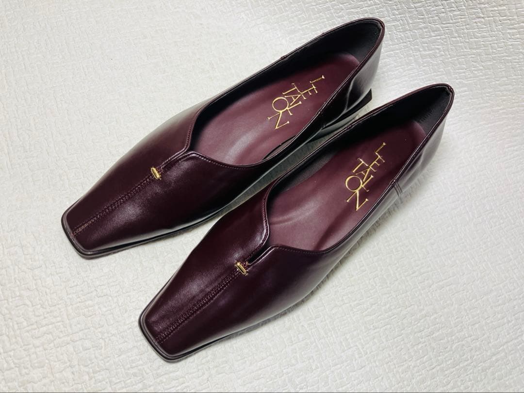 SH8◆新品◆LeTalon 2.5cmスクエアスリットソフトフラット 23.0