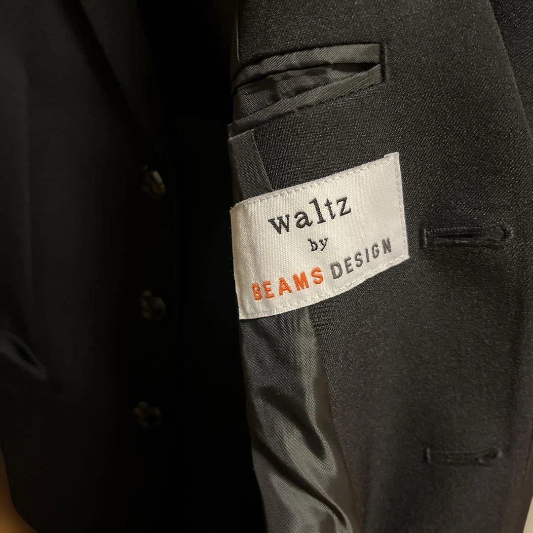 waltz by BEAMS DESIGNブラックスーツポケットチーフ付160