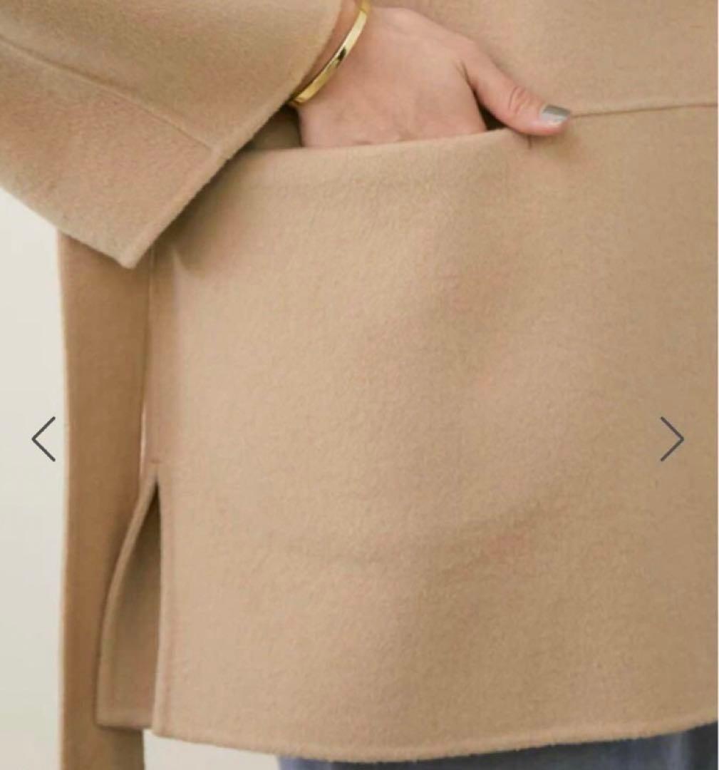 【ROPEロペ】リバーメルトンセーラーカラーショートフォルムコート