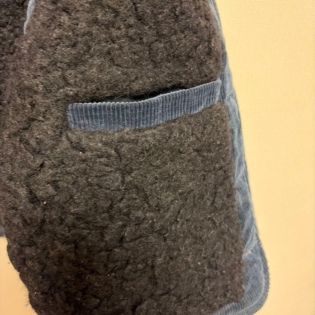 45R 45rpm コーデュロイ ボア ベスト ネイビー M サイズ3