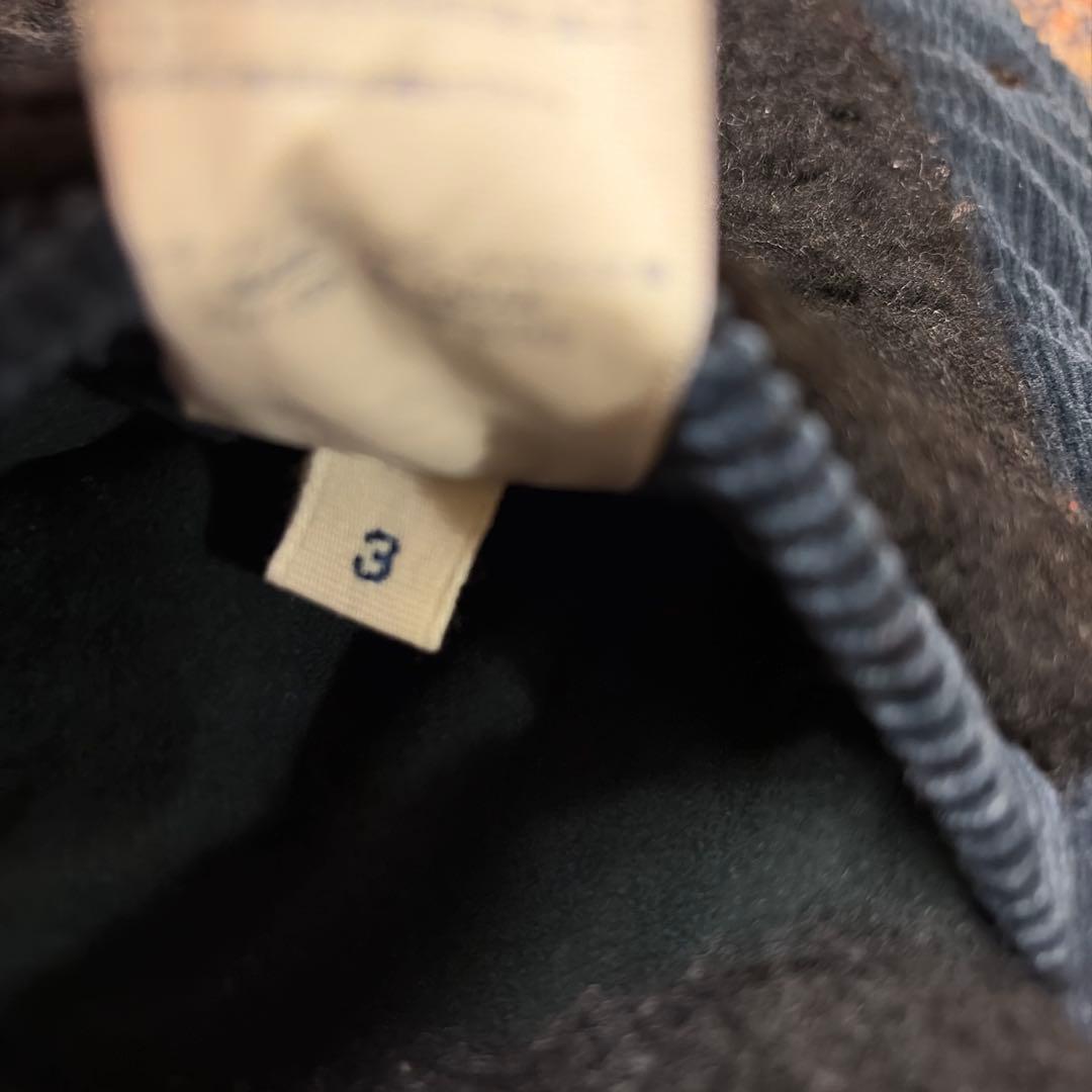 45R 45rpm コーデュロイ ボア ベスト ネイビー M サイズ3