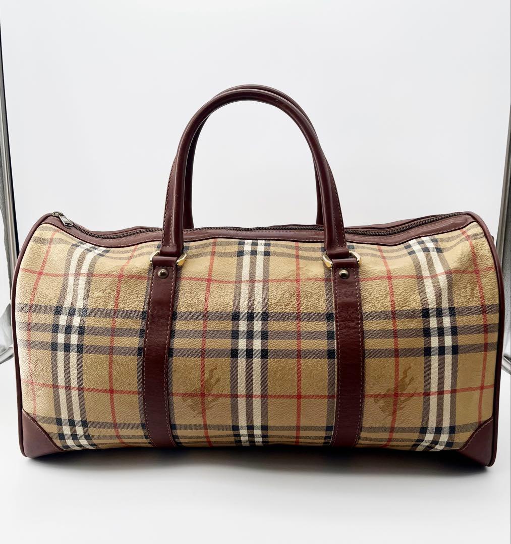 BURBERRY バーバリー シャドーホースボストンバック ノバチェック