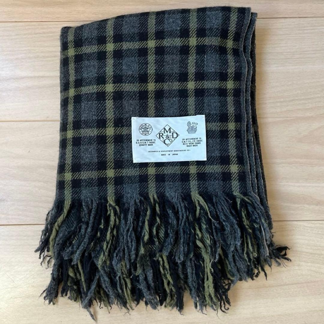 R&D.M.Co- オールドマンズテーラー チェック　ストール　マフラー