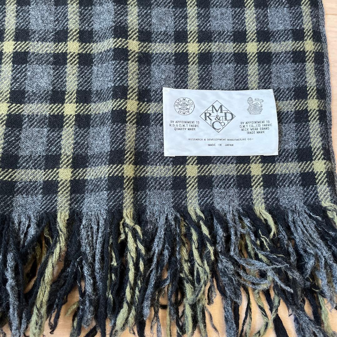 R&D.M.Co- オールドマンズテーラー チェック　ストール　マフラー