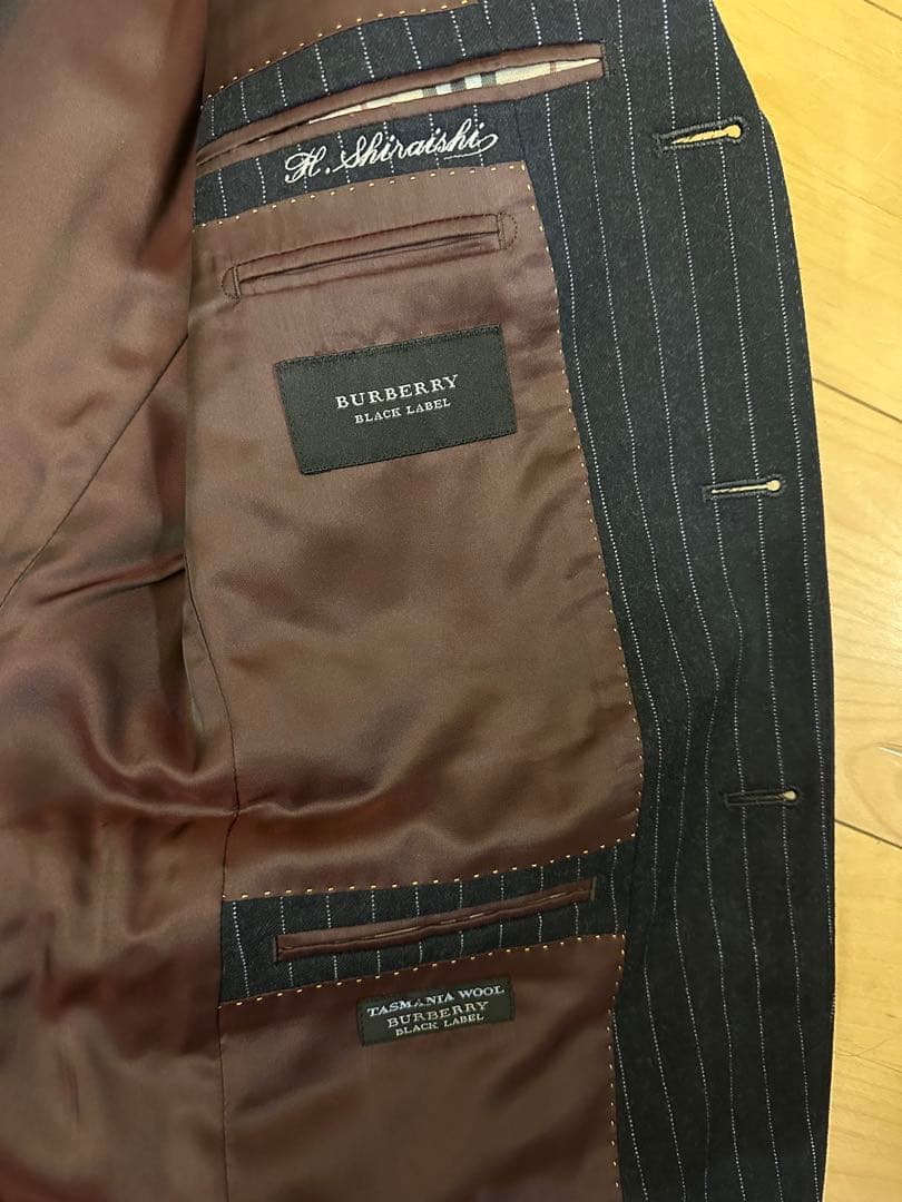 ノ*ン様 Burberry Black Label ストライプジャケット