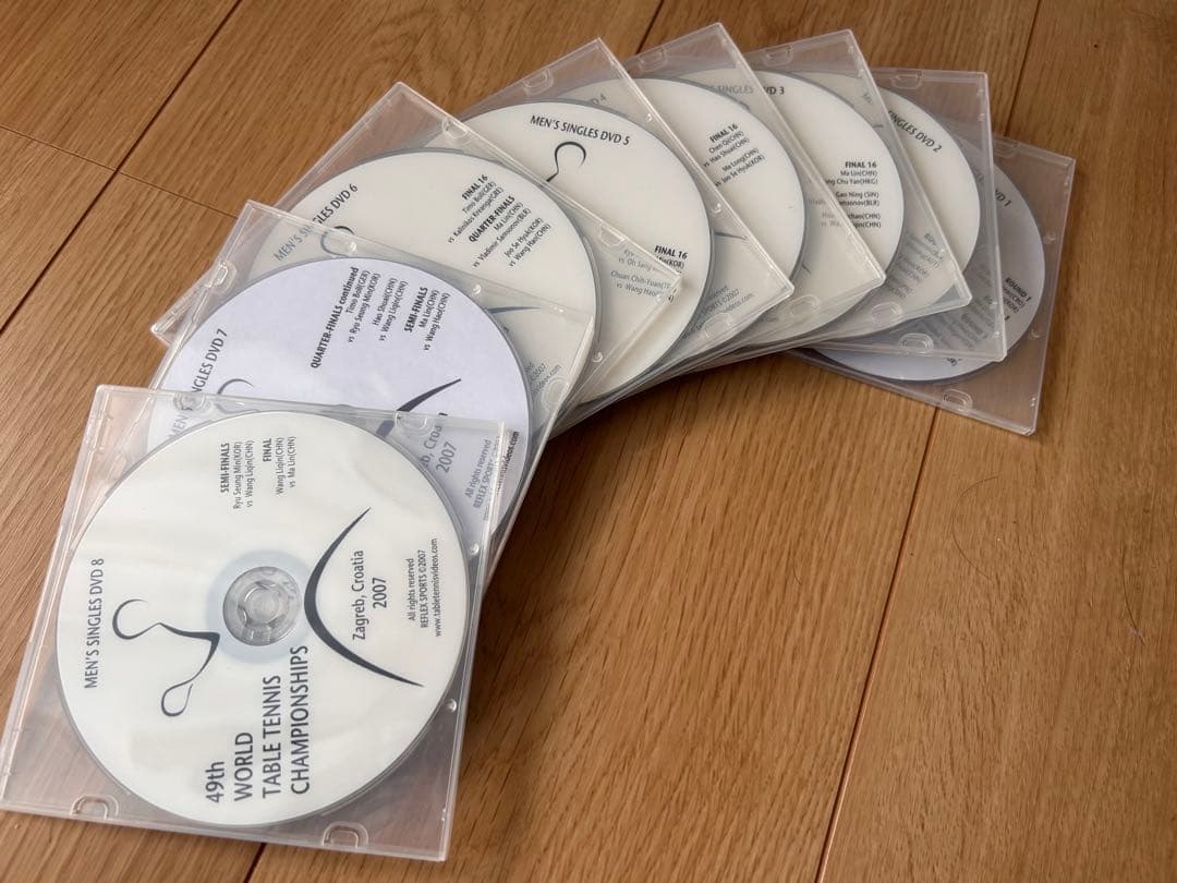 卓球 DVD 世界選手権 WTTC2007 ディスク8枚セット