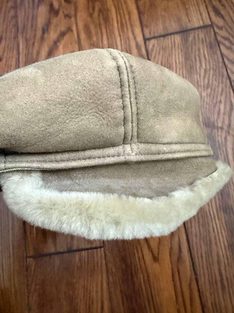 Margiela 09aw ブラウン スエード キャスケット　ベレー帽