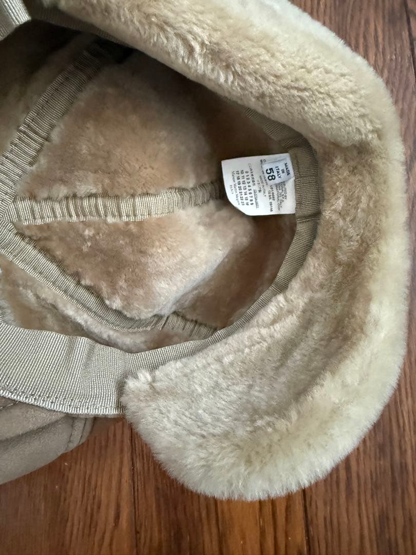 Margiela 09aw ブラウン スエード キャスケット　ベレー帽