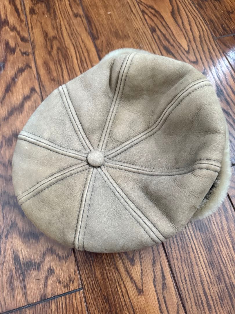 Margiela 09aw ブラウン スエード キャスケット　ベレー帽